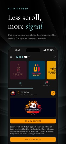 MilaNet iPhone screenshot