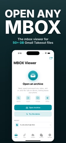 MBOX Reader · Opener · Viewer screenshot