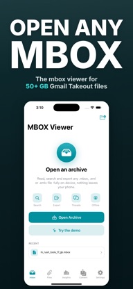 MBOX Reader · Opener · Convert screenshot 1