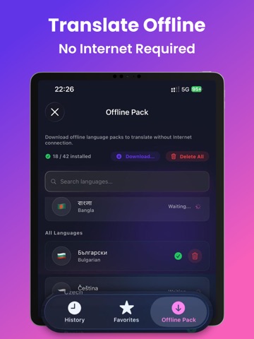 AI Translator: Translate Live iPad screenshot