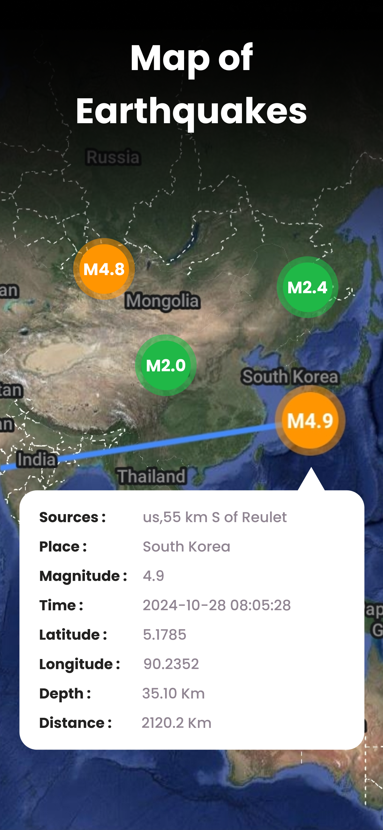EarthQuake Alerts - SenseEarth screenshot 3