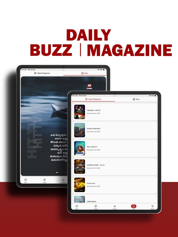 HIT TV iPad screenshot 4 - News app