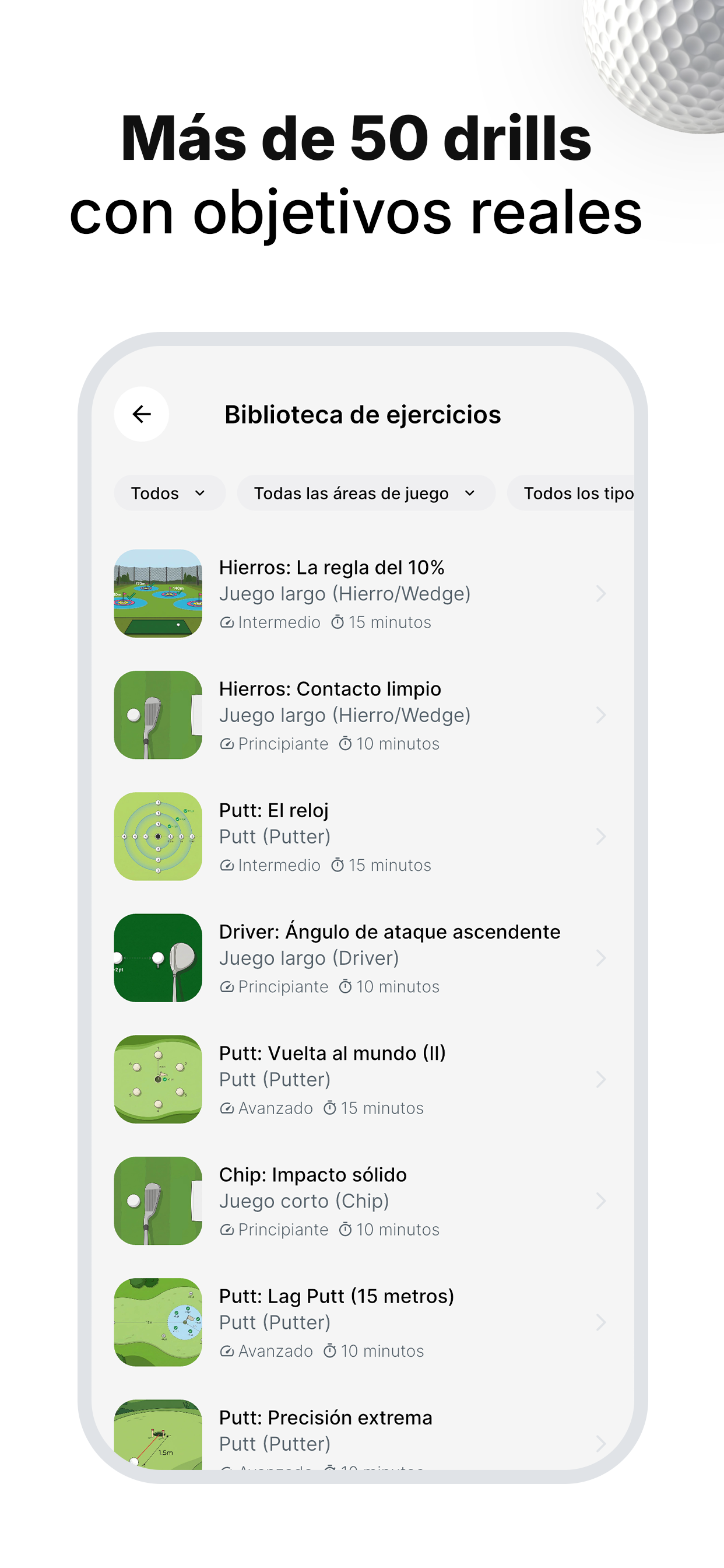 Golf Atlas: Entrenamiento