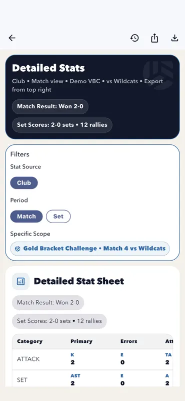 My Volleyball Stats screenshot 5 of 5