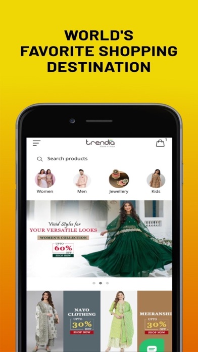 Trendia - Online Shopping App Screenshot