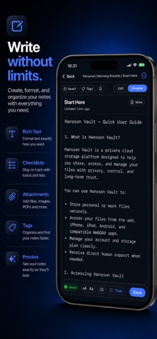 Vault Notes by Hansson Screenshot 6 of 9
