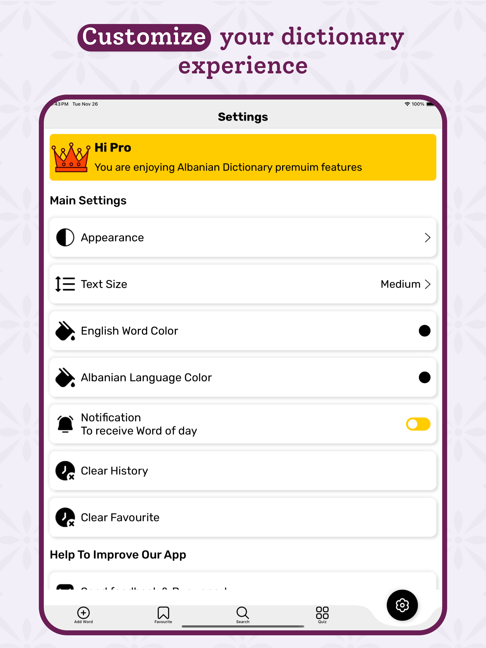 Albanian Dictionary - Offline screenshot 15