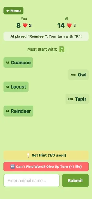 Word-Chaining screenshot 3