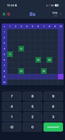 Tabliczka Mnożenia screenshot