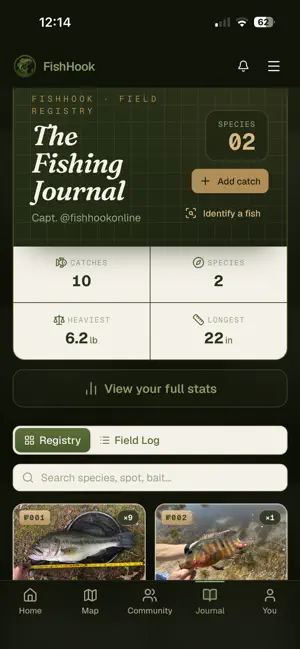 FishHook: Fishing Maps & Logs screenshot 2