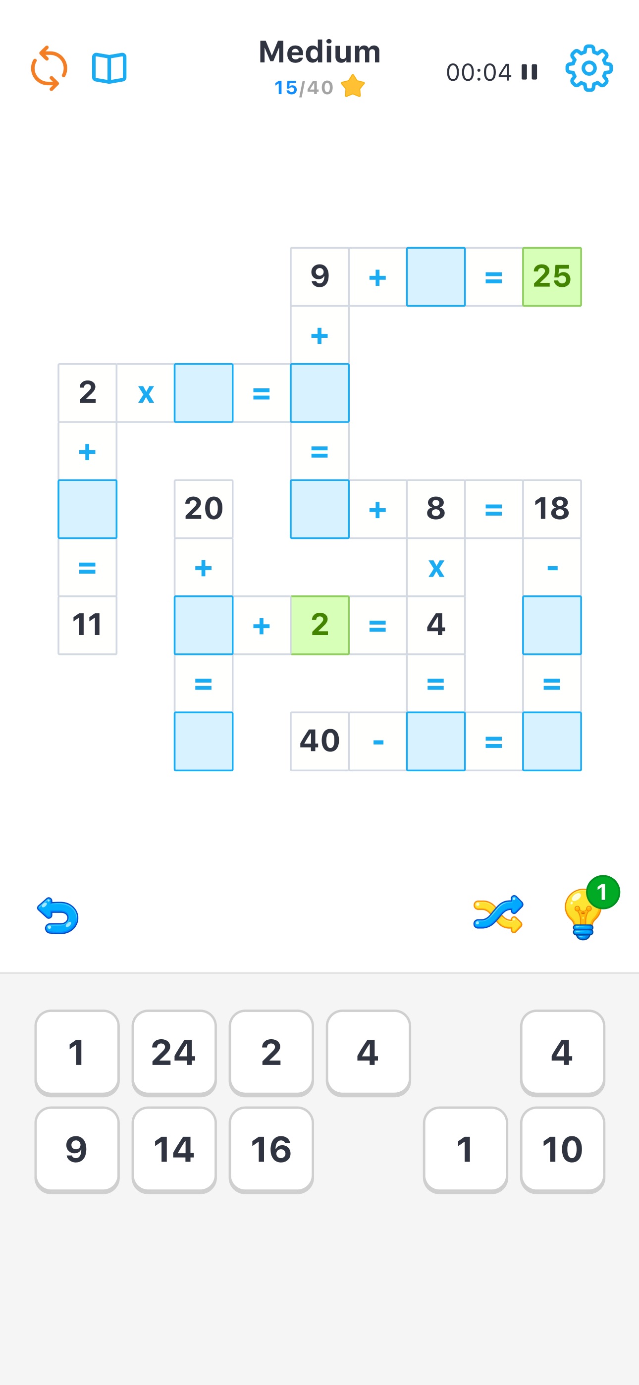 Screenshot 4 of Cross Math - Math Puzzle Game