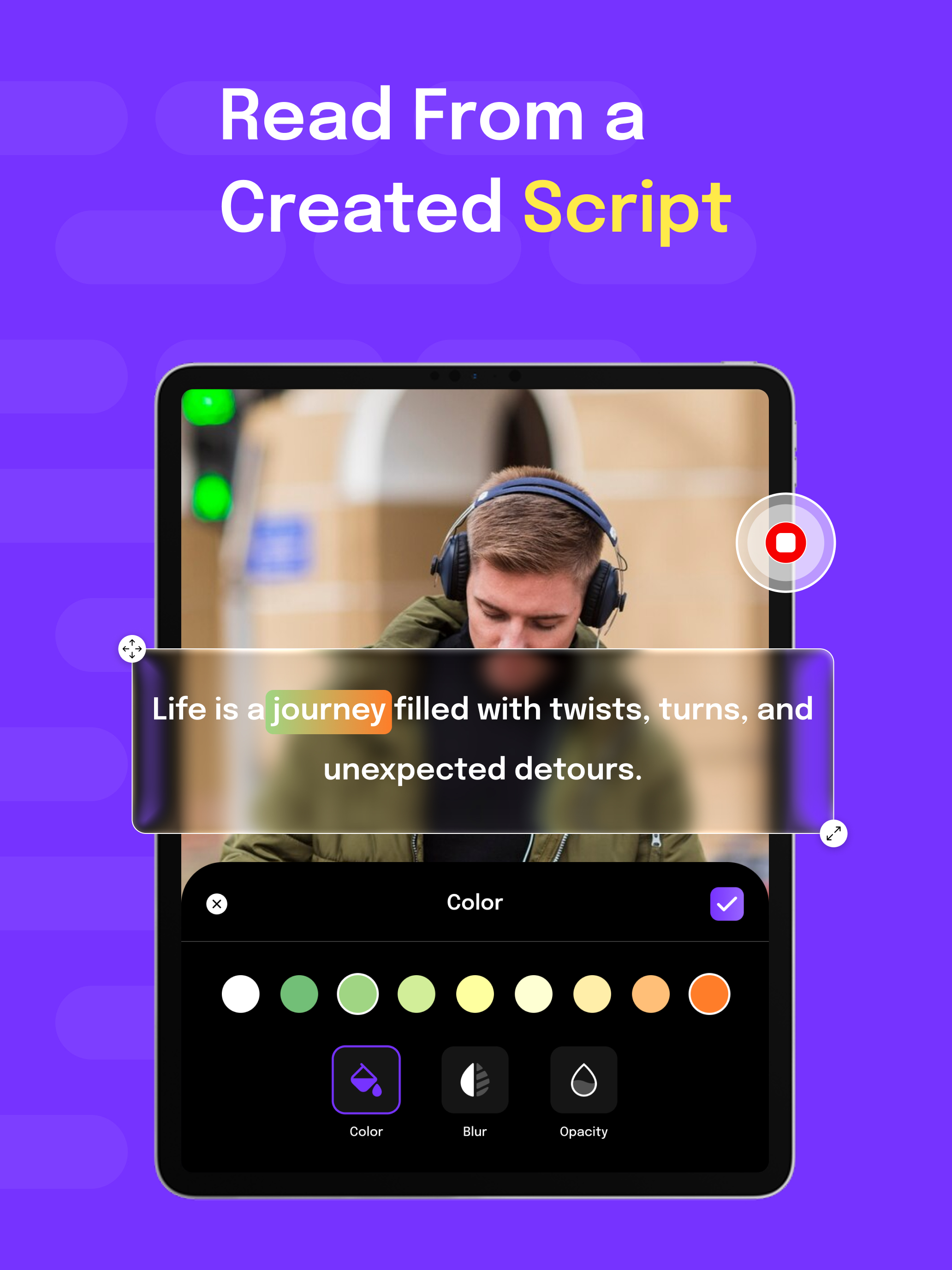 Teleprompter Video AI Script
