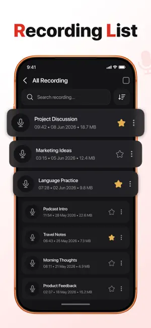 Easy Record - Voice Recorder screenshot 2