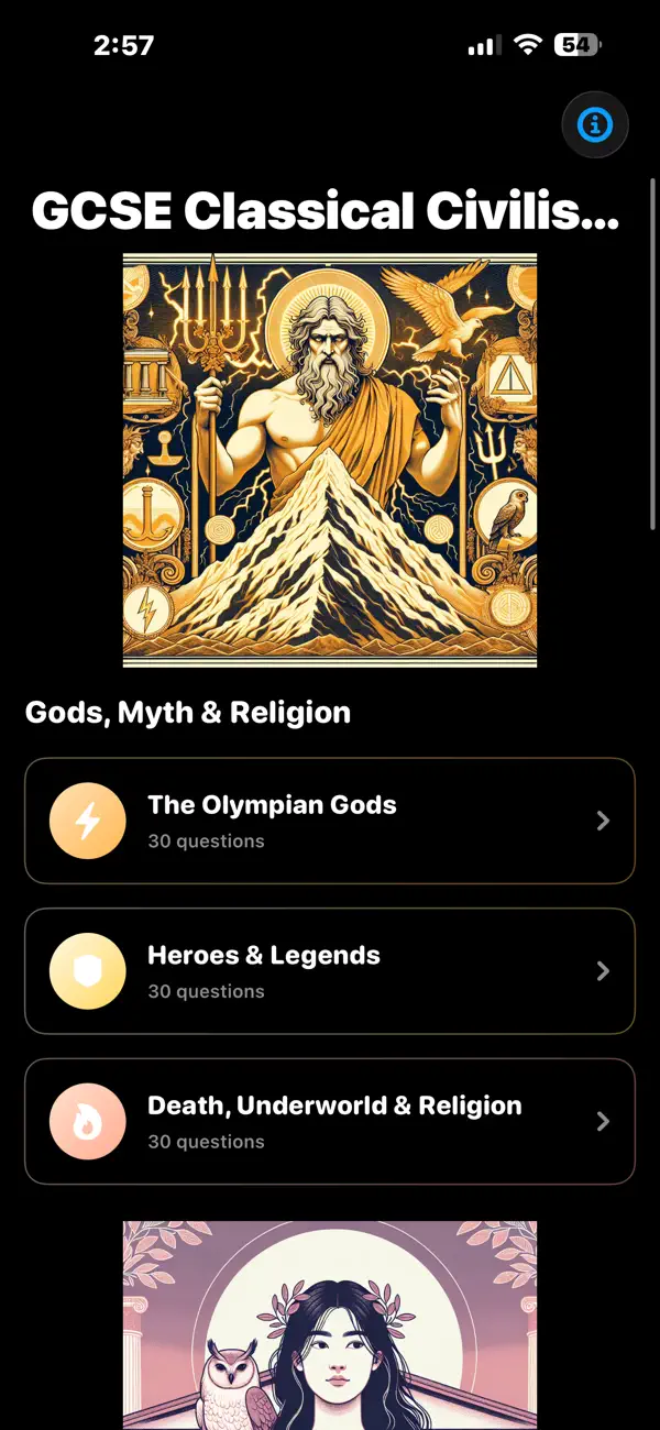 Screenshot #2 pour GCSE Classical Civilisation