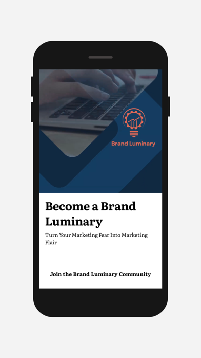 Screenshot 1 of TINK Marketing: Brand Luminary App