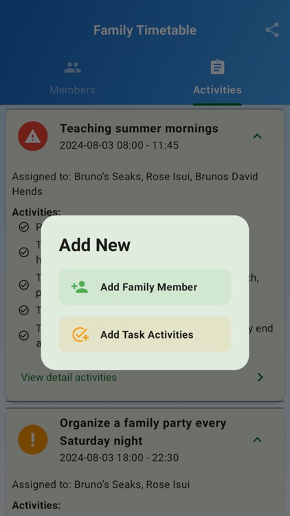 Families Timetable Plan screenshot-4