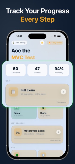 New Jersey MVC Practice Test Screenshot 2 of 9