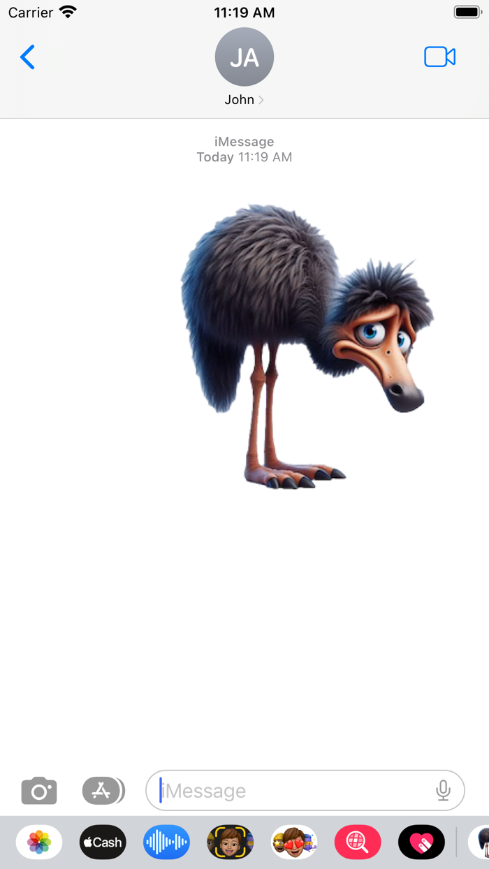 Sad Emu Stickers