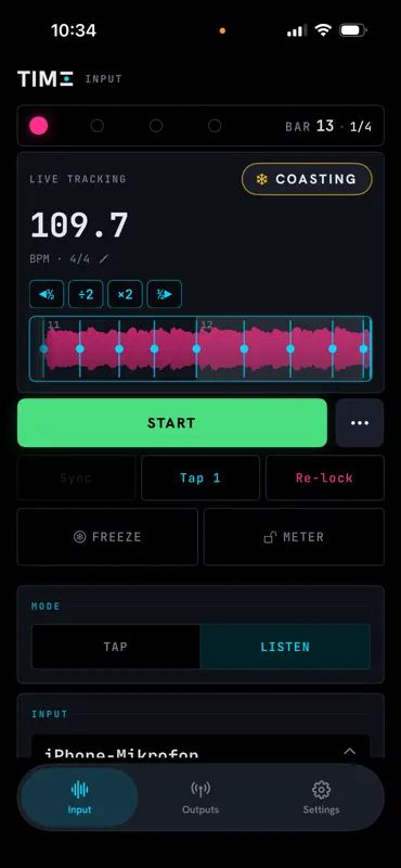 TIME: Live Audio to Clock screenshot 1 of 10