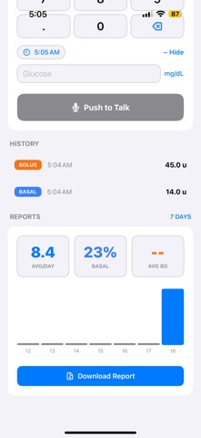 Insulin Log Screenshot 2 of 3