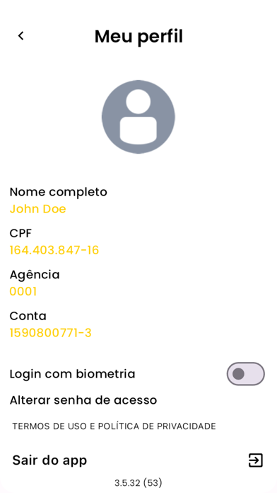 SOUL seu Bank Screenshot
