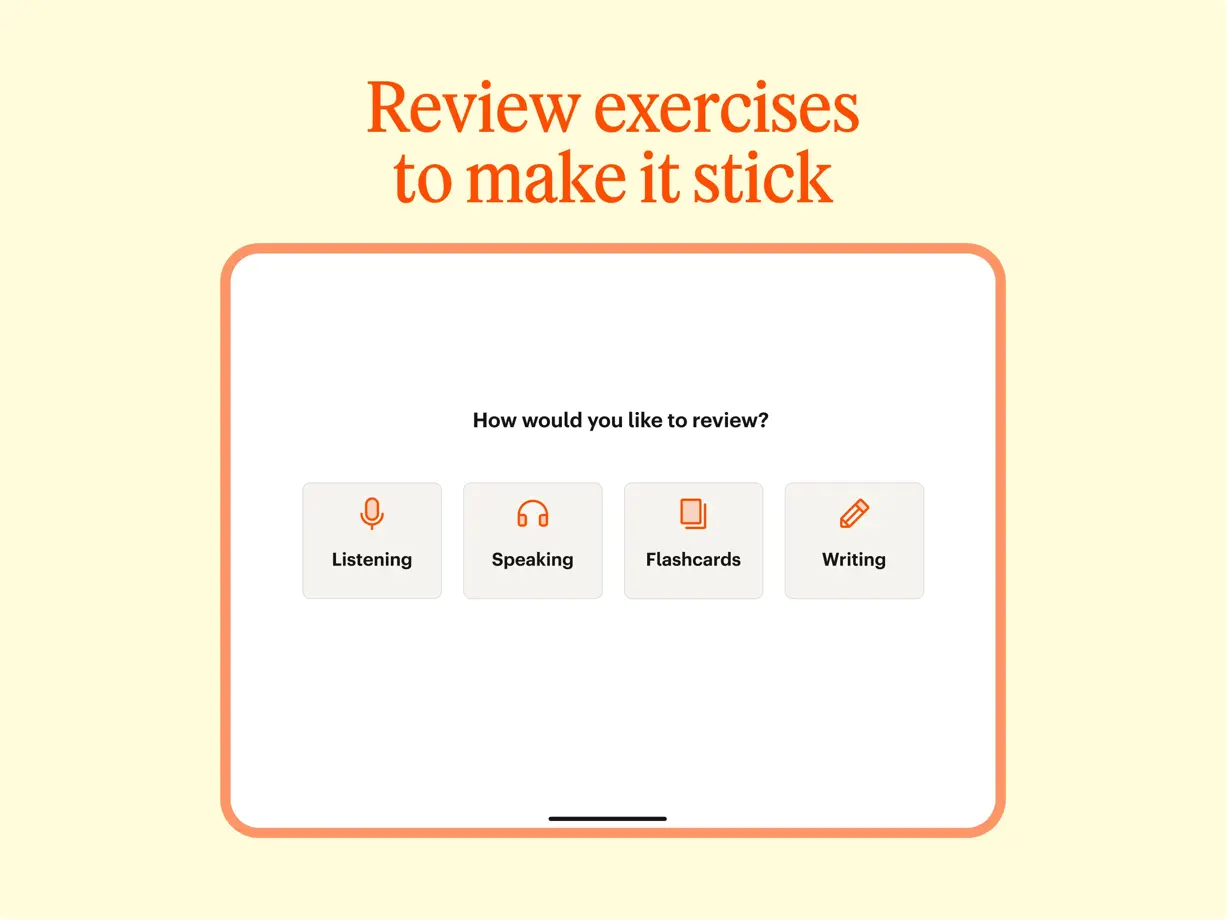 Babbel iPad screenshot 6