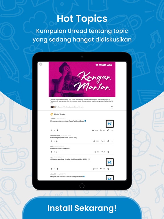 KASKUS Forum: Hobi & Komunitas iPad screenshot 5 - Social Networking app