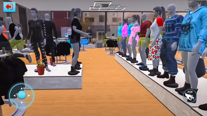 衣料品店シミュレーションゲーム 3D