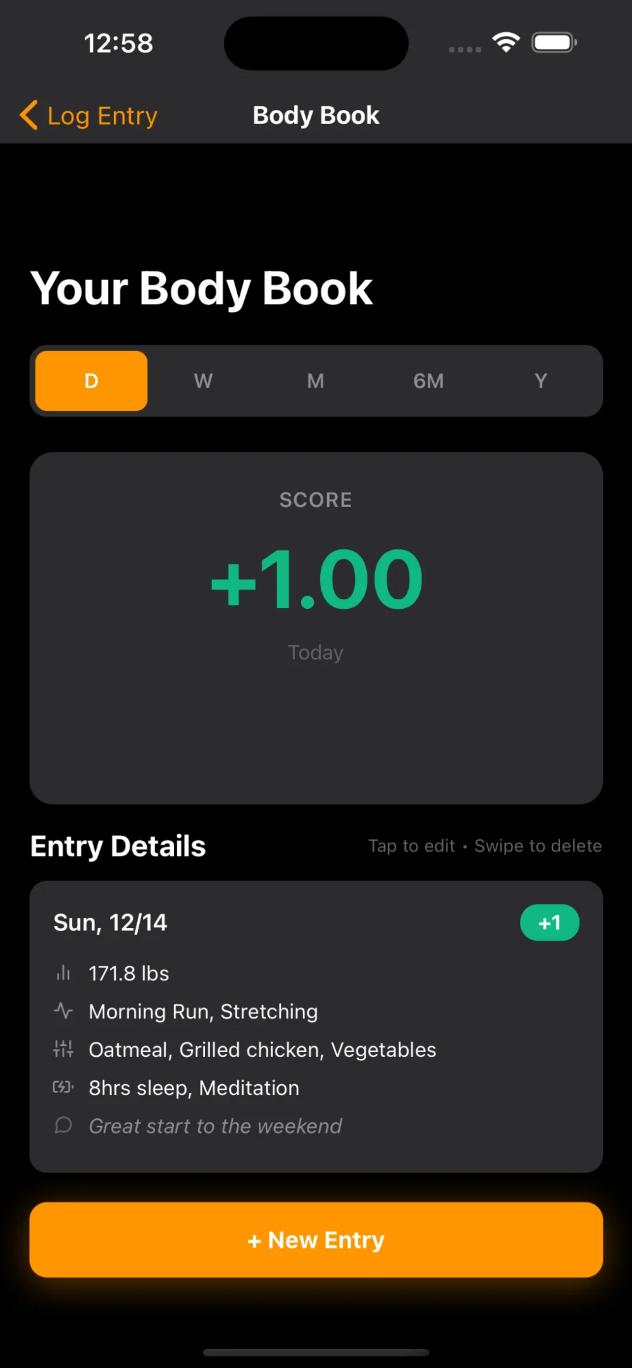 Body Book - Health Tracker screenshot 2