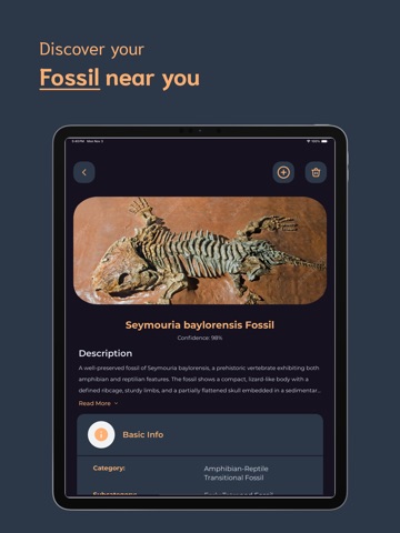 Fossil Identifier - FI iPad screenshot