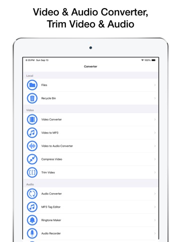 Video to MP3 Converter Master iPad screenshot 1