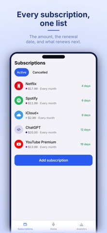 Bill Tracker & Subscriptions Screenshot 4 of 6