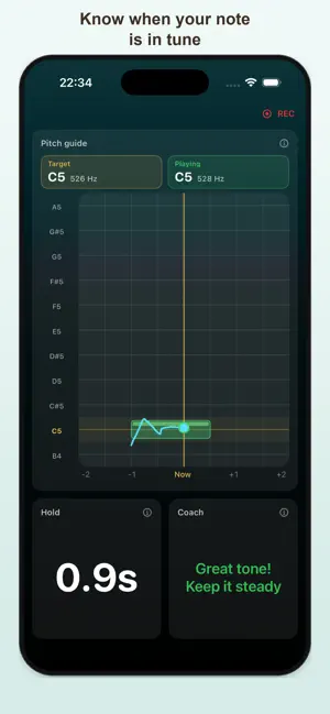 ClarTone: Beginner Clarinet screenshot 1