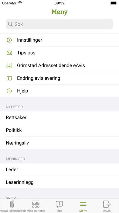 Grimstad Adressetidende Screenshot