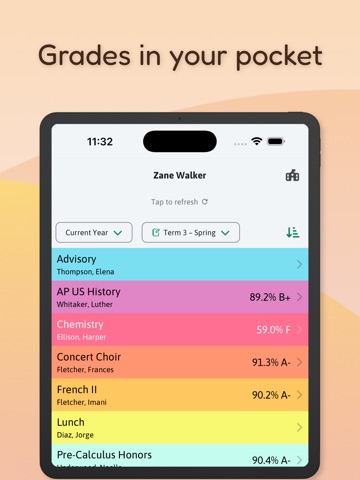 Grade Corner iPad screenshot 1
