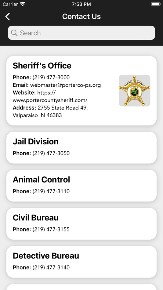 #2. Porter County Sheriff IN (iOS) 由: Porter County Sheriff's Office