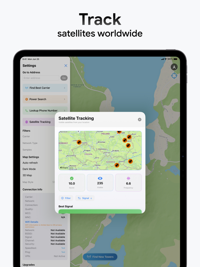 Cellular Network Signal Finder Screenshot