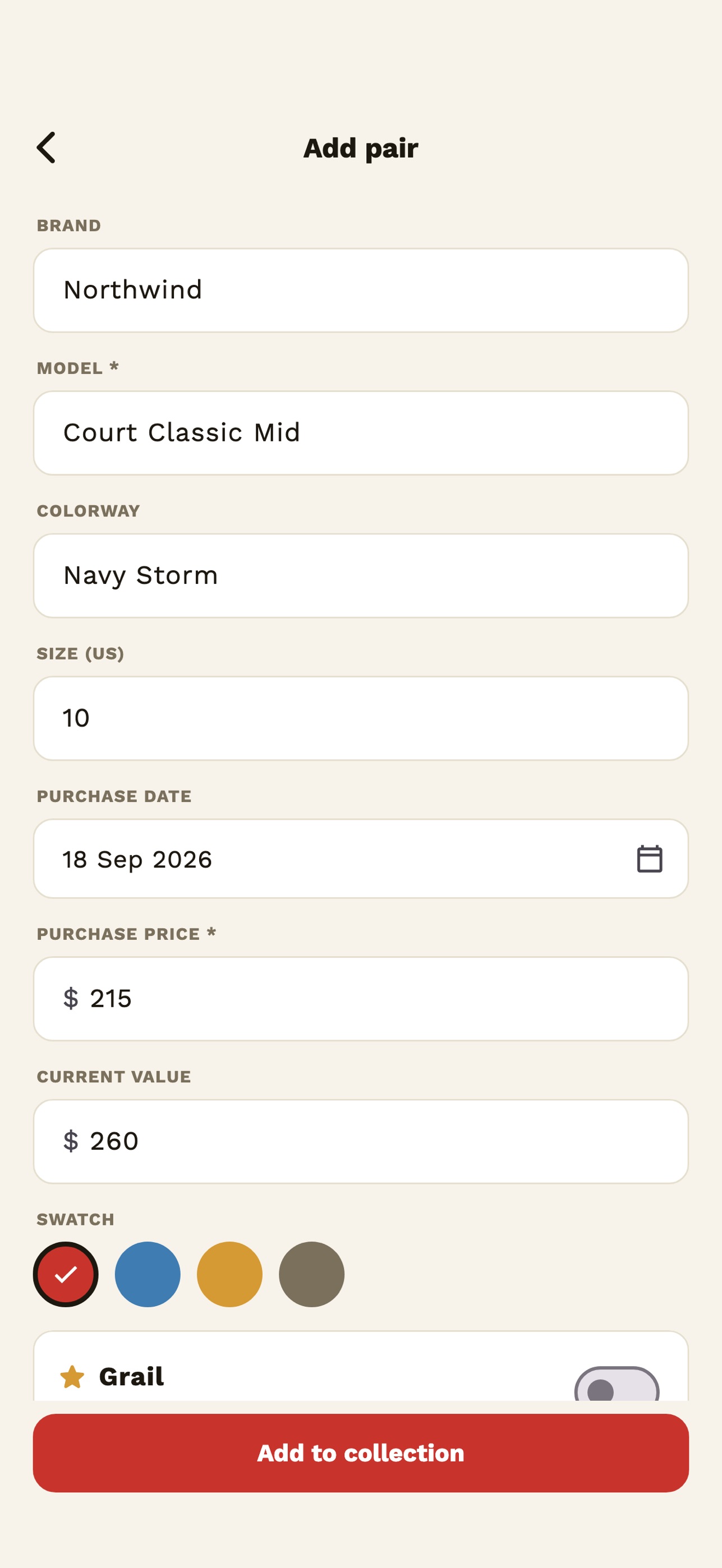 Screenshot 3 of Grail: Sneaker Collection