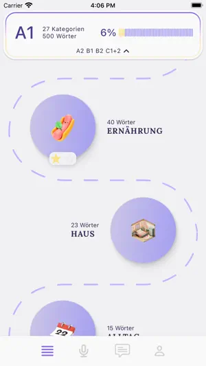 Wortschatz: Learn German screenshot 1