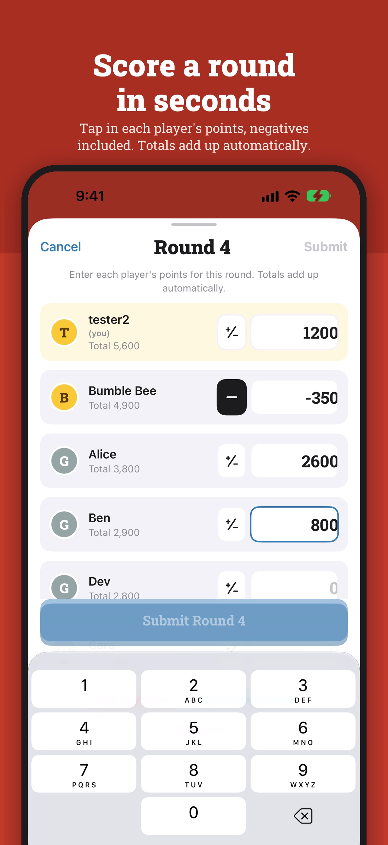 Screenshot 2 of Brownie Points Scorecard