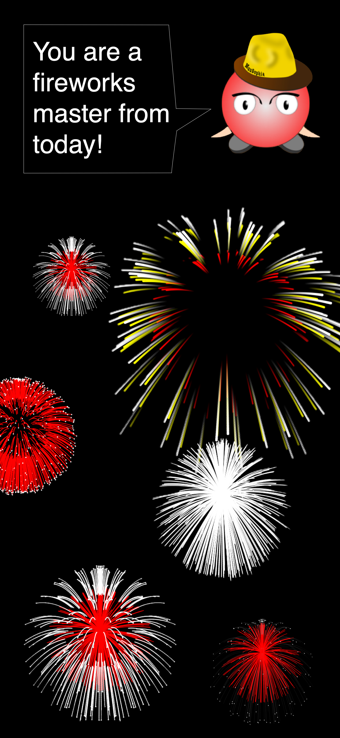 Let's start fireworks festival