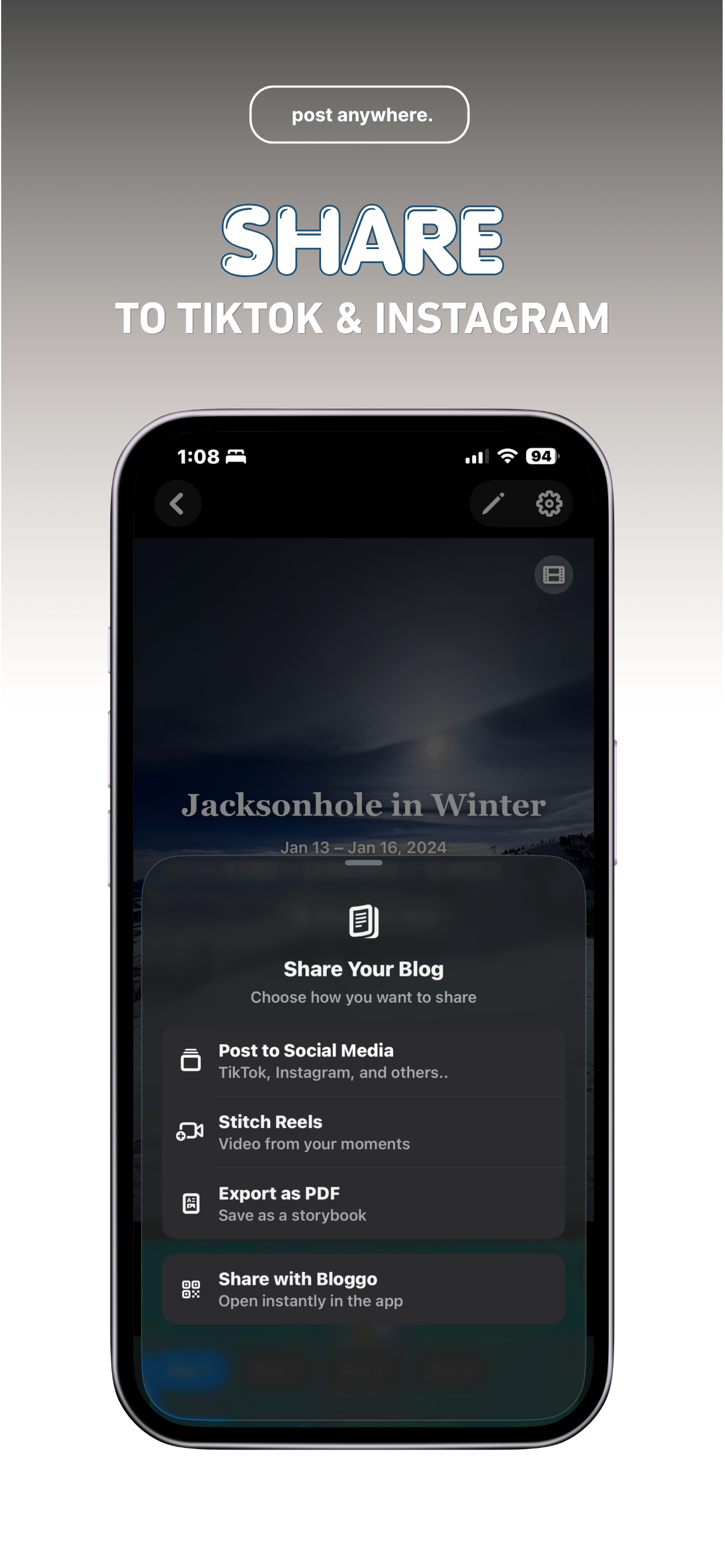 Bloggo: Journal & Diary screenshot 4