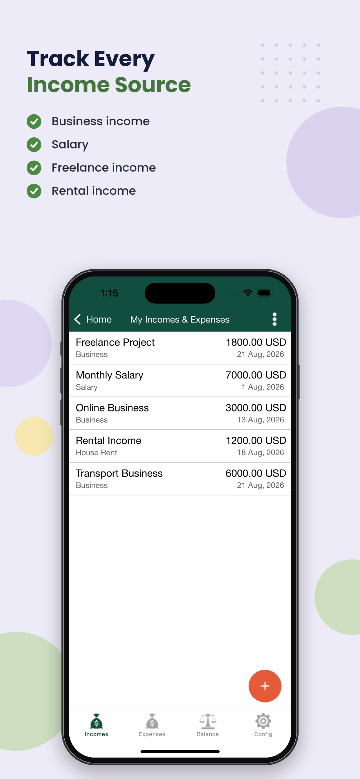 MyXpense - incomes & expenses screenshot 2
