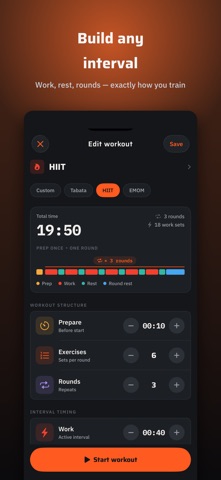 Interval: HIIT & Tabata Timer Screenshot 2 of 6