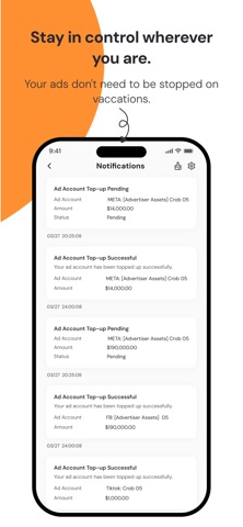 Advertiser Assets iPhone screenshot