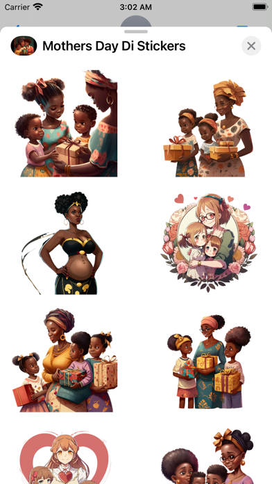 Black Mothers Day Stickers Screenshot