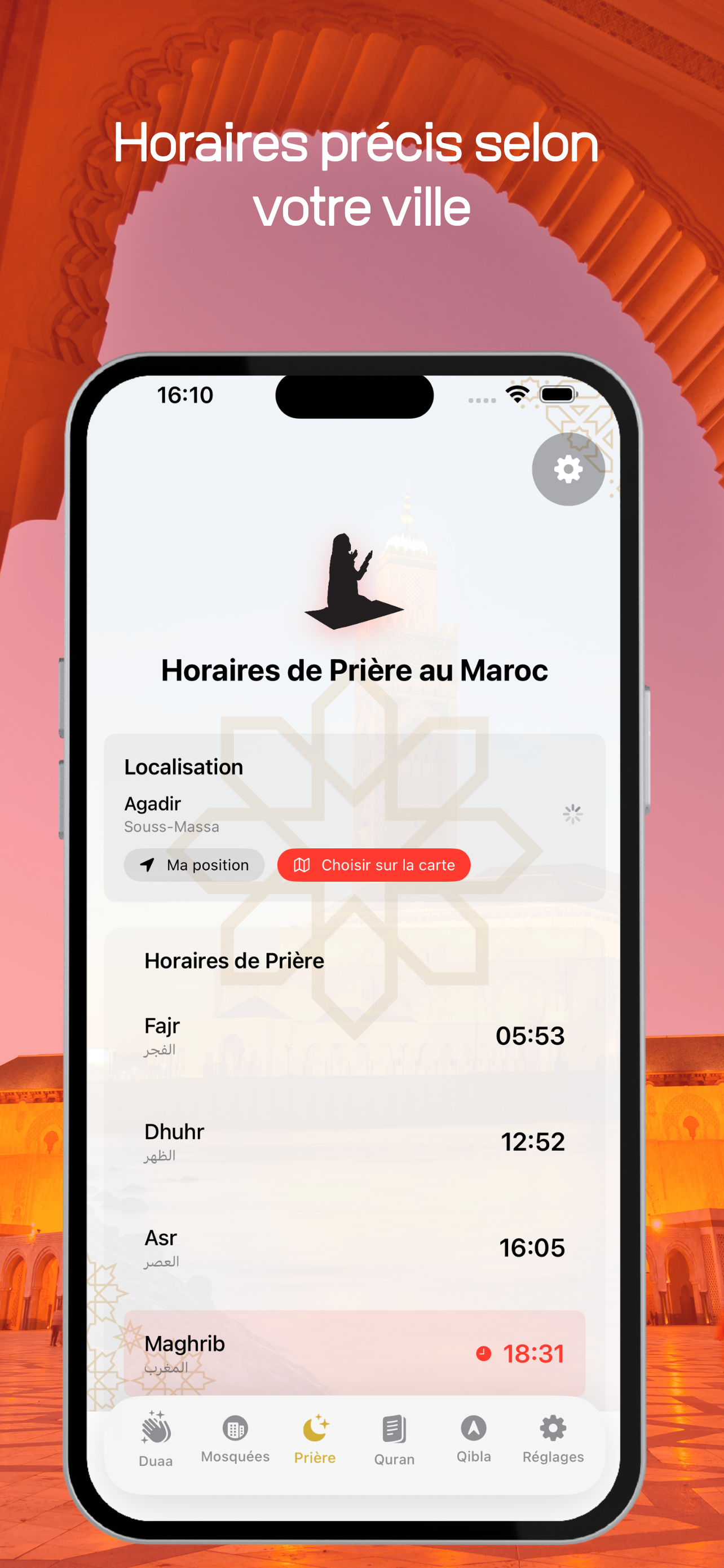 Adan Maroc : Horaire de prière screenshot 2