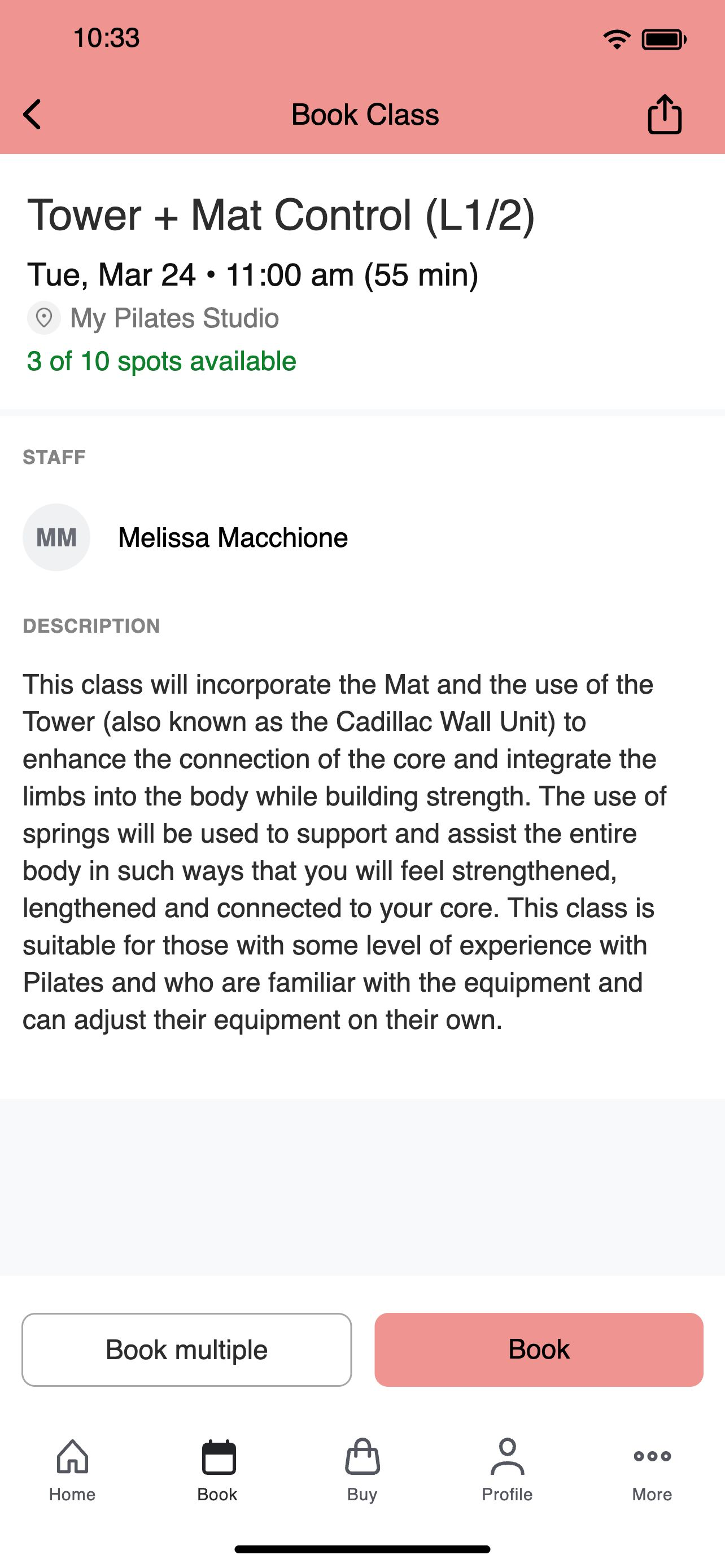 My Pilates Studio screenshot 3
