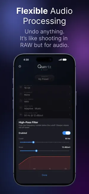 Quartz: Pro Audio Recording screenshot 3