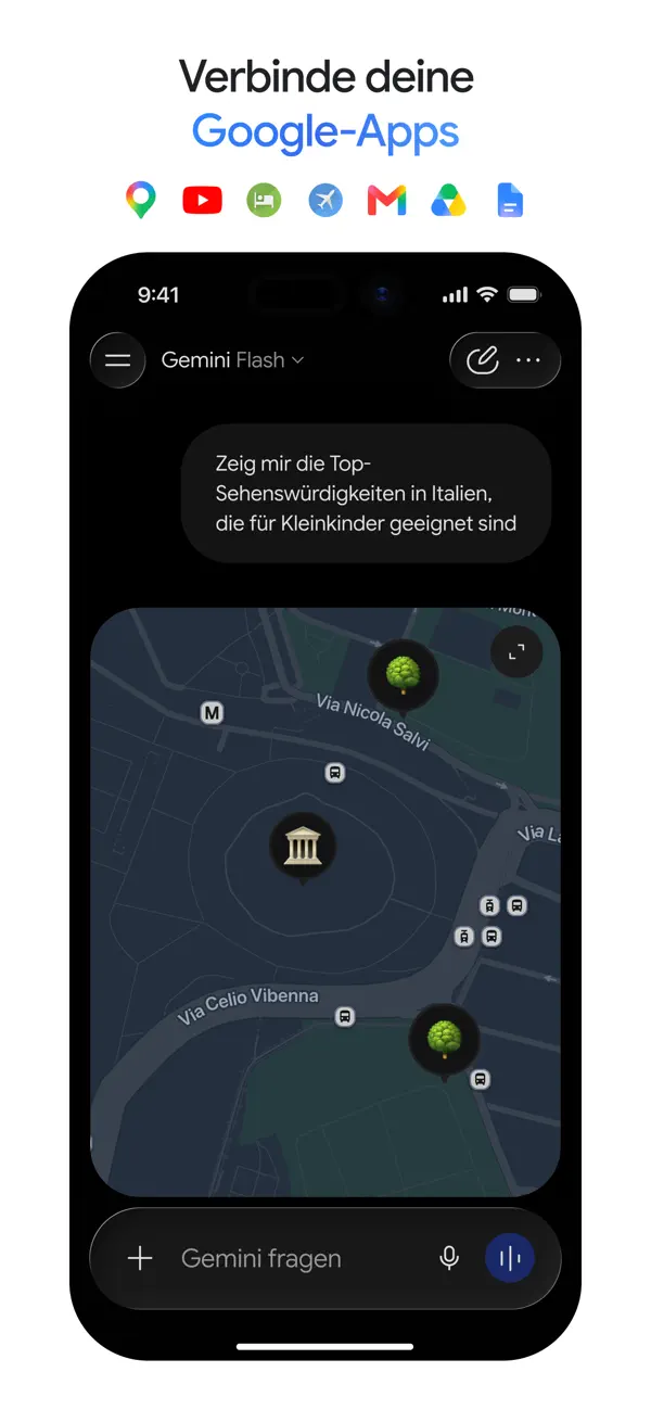 Google Gemini iPhone App Screenshot 7 – Produktivität